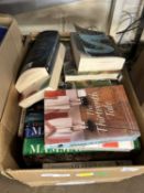 Box of assorted books on mammals and other animals