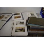 Six assorted postcard albums