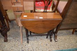 Small oval drop leaf table