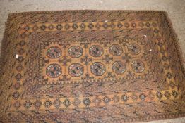 Middle Eastern brown ground rug