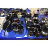 Quantity of Prinknash pottery to include vases, flagons etc