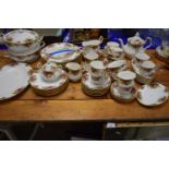 A quantity of Royal Albert Country Roses dinner and tea wares