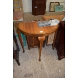 A 20th Century demi-lune hall table