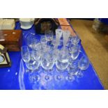 Quantity of assorted drinking glasses