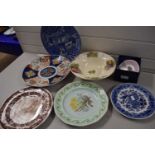 Quantity of mixed ceramics to include plates, bowls, Crown Ducal etc