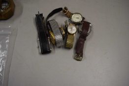 Quantity of watches to include a 9ct cased Roma wristwatch and others