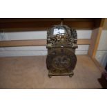 Brass lantern clock