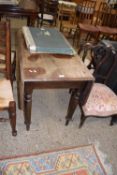 Mahogany drop leaf table, 103cm wide