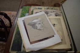 Quantity of assorted unframed pictures and prints