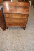 Mahogany bureau, 76cm wide