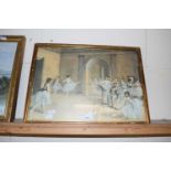 After Degas, print, framed and glazed