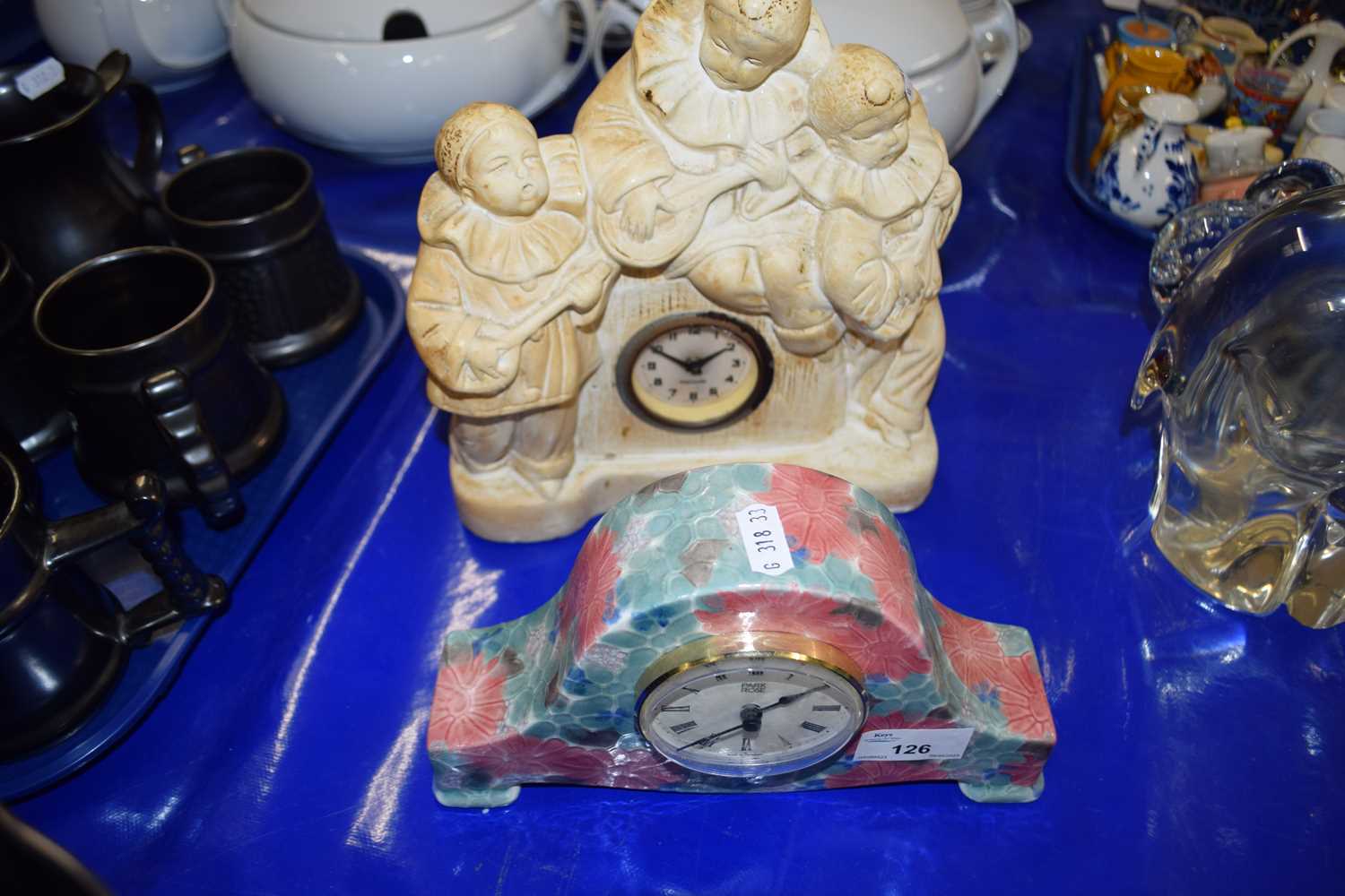 Two mantel clocks