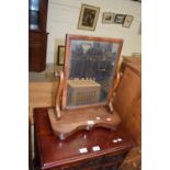 Mahogany framed toilet mirror