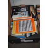 Box of books on literature and history