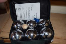 Set of Pro-Team Boules in cloth bag