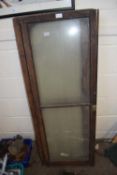 Set of four glazed doors, each approx 46cm wide