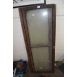 Set of four glazed doors, each approx 46cm wide