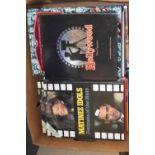 Box of books mainly on Hollywood film stars etc