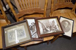 Quantity of vintage framed photographs