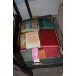 Box of books, mainly novels