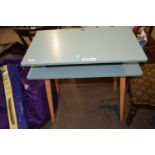 Modern blue finish office desk