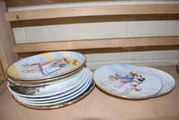 Group of limited edition plates including a set from the Sweet Summer Days collection by Royal