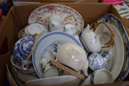 A quantity of ceramics, some Chinese porcelain and Japanese examples