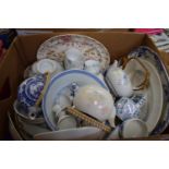 A quantity of ceramics, some Chinese porcelain and Japanese examples