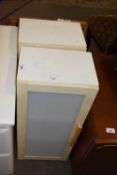 Pair of small modern wall mounted cabinets