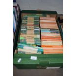 Box containing a quantity of early paperbacks, mainly novels, published by Penguin