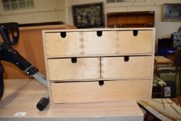 Table top chest of drawers, 40cm wide