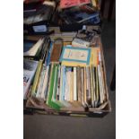 Box of books, some on kitchen equipment and food processing