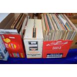Box of old LP's and other records mainly classical music