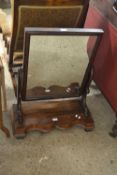 Large mahogany framed dressing table mirror, overall 81cm high