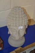 Fibreglass model of a Buddha's head