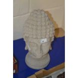 Fibreglass model of a Buddha's head