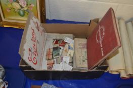 Mixed Lot: Various cigarette cards, loose and in albums together with a Universal stamp album and