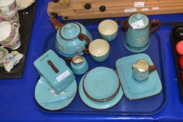 Collection of Watcombe pottery tea wares decorated with seagulls