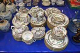 Large quantity of Indian Tree pattern tea and table wares by Coalport and others