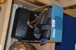 Mixed Lot: Opticron MM2 travel scope and a further pair of Carl Zeiss binoculars