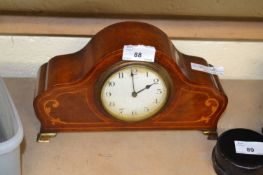 Small Edwardian mahogany cased mantel clock