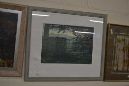 E J Wilson, Staithwaite Barrow, limited edition coloured print set in a painted frame