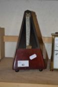 Vintage wooden cased metronome