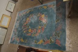 Modern Chinese wool carpet decorated with flowers and vine, 200 x 140 cm