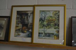 Two limited edition prints by D V Jessup both signed, framed and glazed