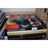 A mixed lot of large hardbound coffee table music books, to include: - The Complete Beatles