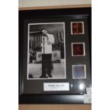 A limited edition presentation frame of Frank Sinatra, featuring 6x4'' black and white photograph