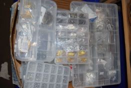 Quantity of assorted beads and beading materials