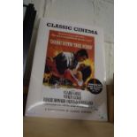 A folio containing a set of reproduction A3 posters for classic films (missing Casablanca and