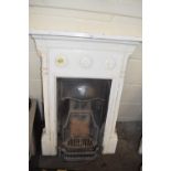 Cast iron inset bedroom fireplace